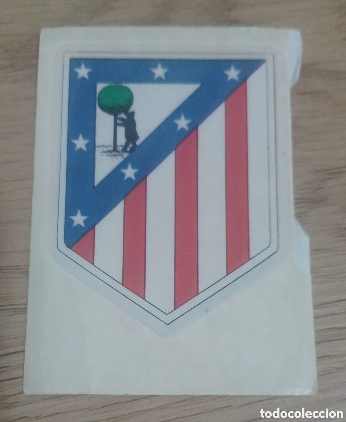 Cromos de f&uacute;tbol: CROMO N 5 ESCUDO ATL&Eacute;TICO DE MADRID PANINI 1992 1993 FUTBOL 92 93 LIGA - SIN PEGAR.