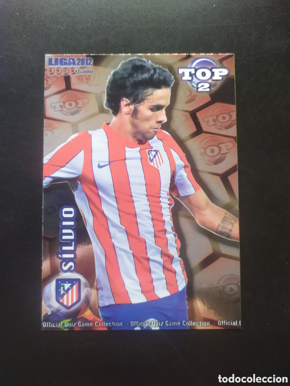 Cromos de f&uacute;tbol: Mundicromo fichas Liga 2011 2012 11 12 Silvio top brillo rojo n&deg; 554 Atl&eacute;tico Madrid