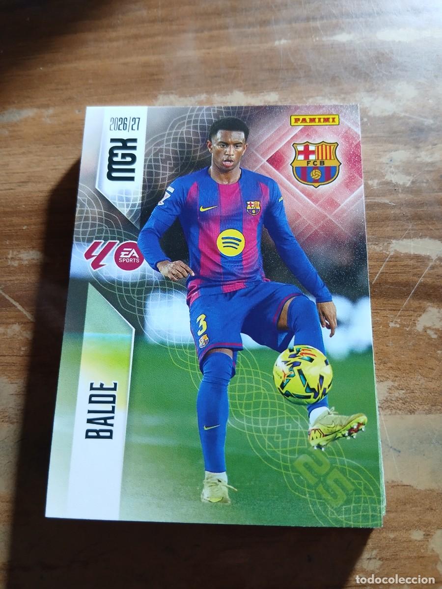 Cromos de f&uacute;tbol: CARD MEGACRACKS TEMPORADA 26/27: BALDE (FC BARCELONA), N&deg; 81
