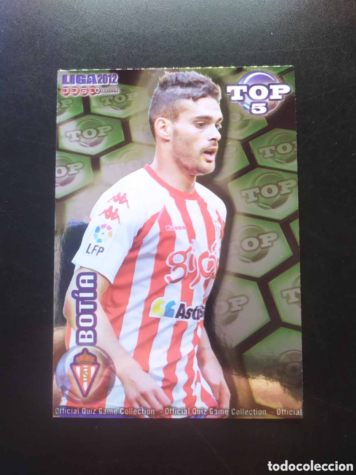 Cromos de f&uacute;tbol: Mundicromo fichas Liga 2011 2012 11 12 Botia top brillo verde n&deg; 576 Sporting Gijon