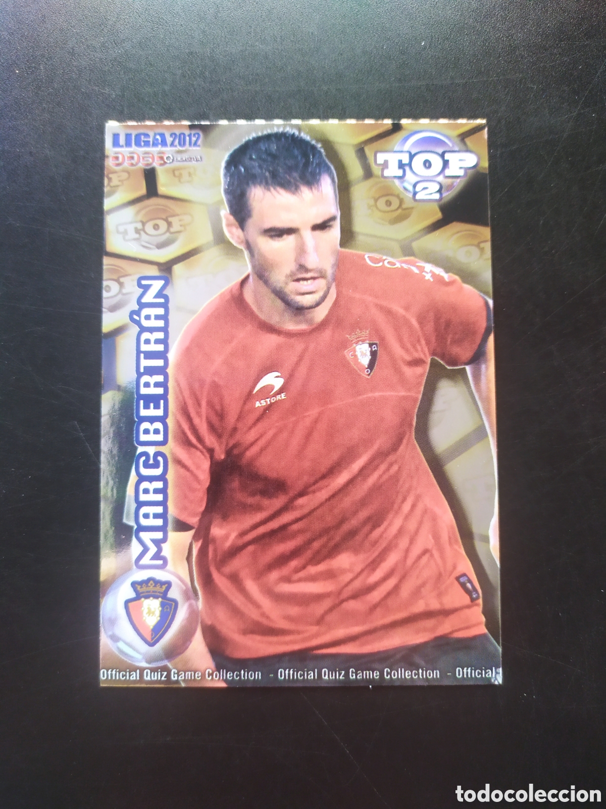 Cromos de f&uacute;tbol: Mundicromo fichas Liga 2011 2012 11 12 Marc Bertran top brillo dorado n&deg; 556 Osasuna