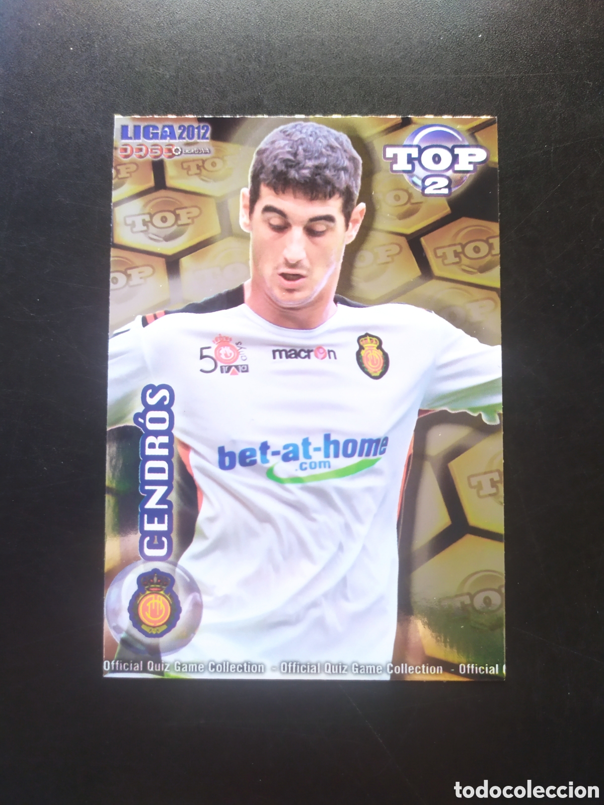 Cromos de f&uacute;tbol: Mundicromo fichas Liga 2011 2012 11 12 Cendros top brillo dorado n&deg; 557 Mallorca