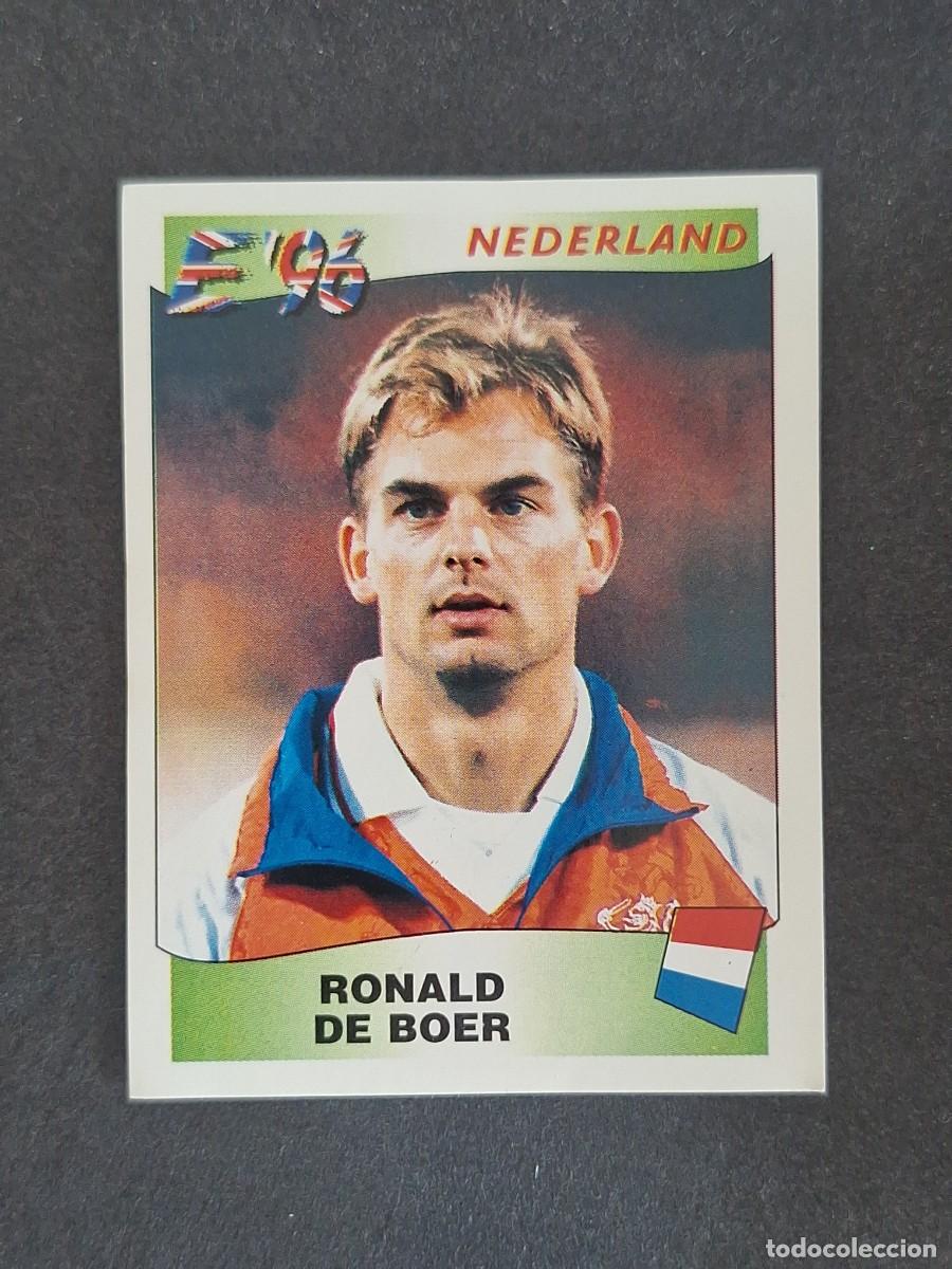 Cromos de f&uacute;tbol: L3 RONALD DE BOER SELECCION HOLANDA 85 EUROCOPA 1996 EURO 96 PANINI NUNCA PEGADO SIN PEGAR