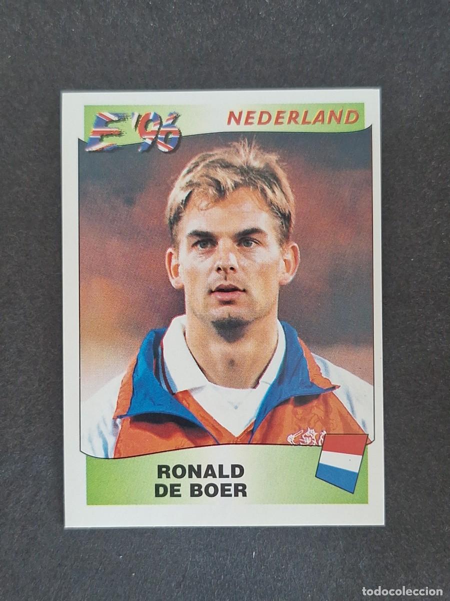 Cromos de f&uacute;tbol: L3 RONALD DE BOER SELECCION HOLANDA 85 EUROCOPA 1996 EURO 96 PANINI NUNCA PEGADO SIN PEGAR