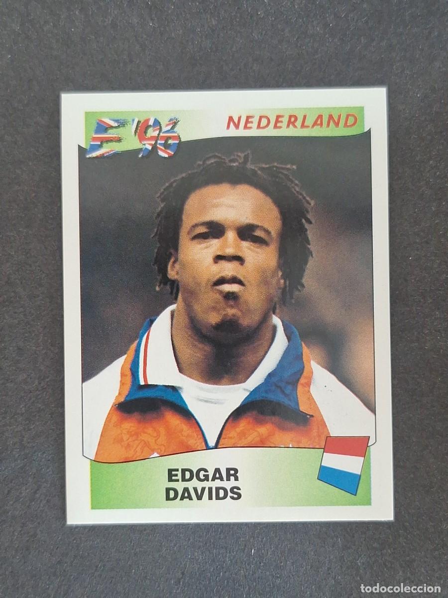 Cromos de f&uacute;tbol: L3 EDGAR DAVIDS SELECCION HOLANDA 86 EUROCOPA 1996 EURO 96 PANINI NUNCA PEGADO SIN PEGAR