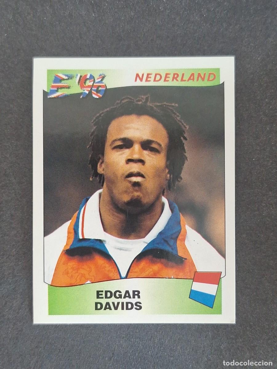 Cromos de f&uacute;tbol: L3 EDGAR DAVIDS SELECCION HOLANDA 86 EUROCOPA 1996 EURO 96 PANINI NUNCA PEGADO SIN PEGAR