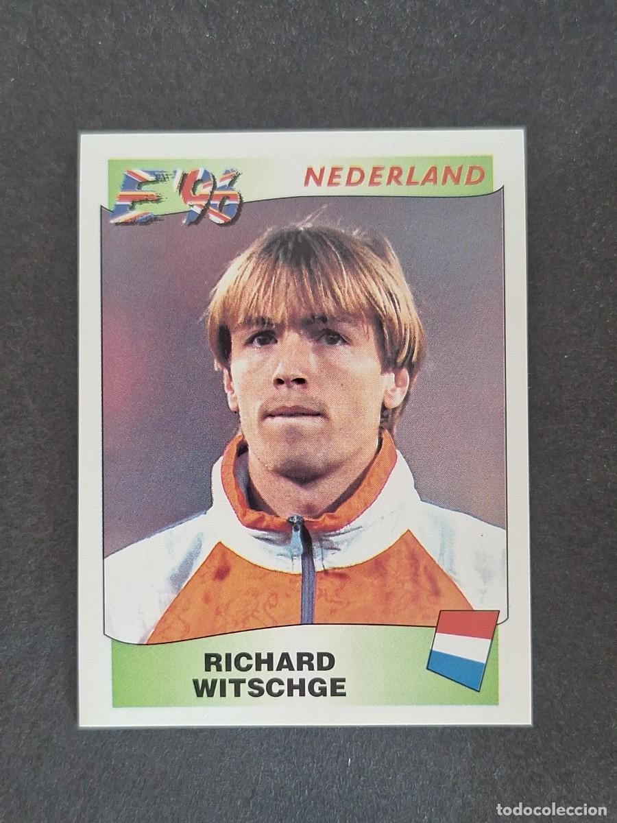 Cromos de f&uacute;tbol: L3 RICHARD WITSCHGE SELECCION HOLANDA 88 EUROCOPA 1996 EURO 96 PANINI NUNCA PEGADO SIN PEGAR