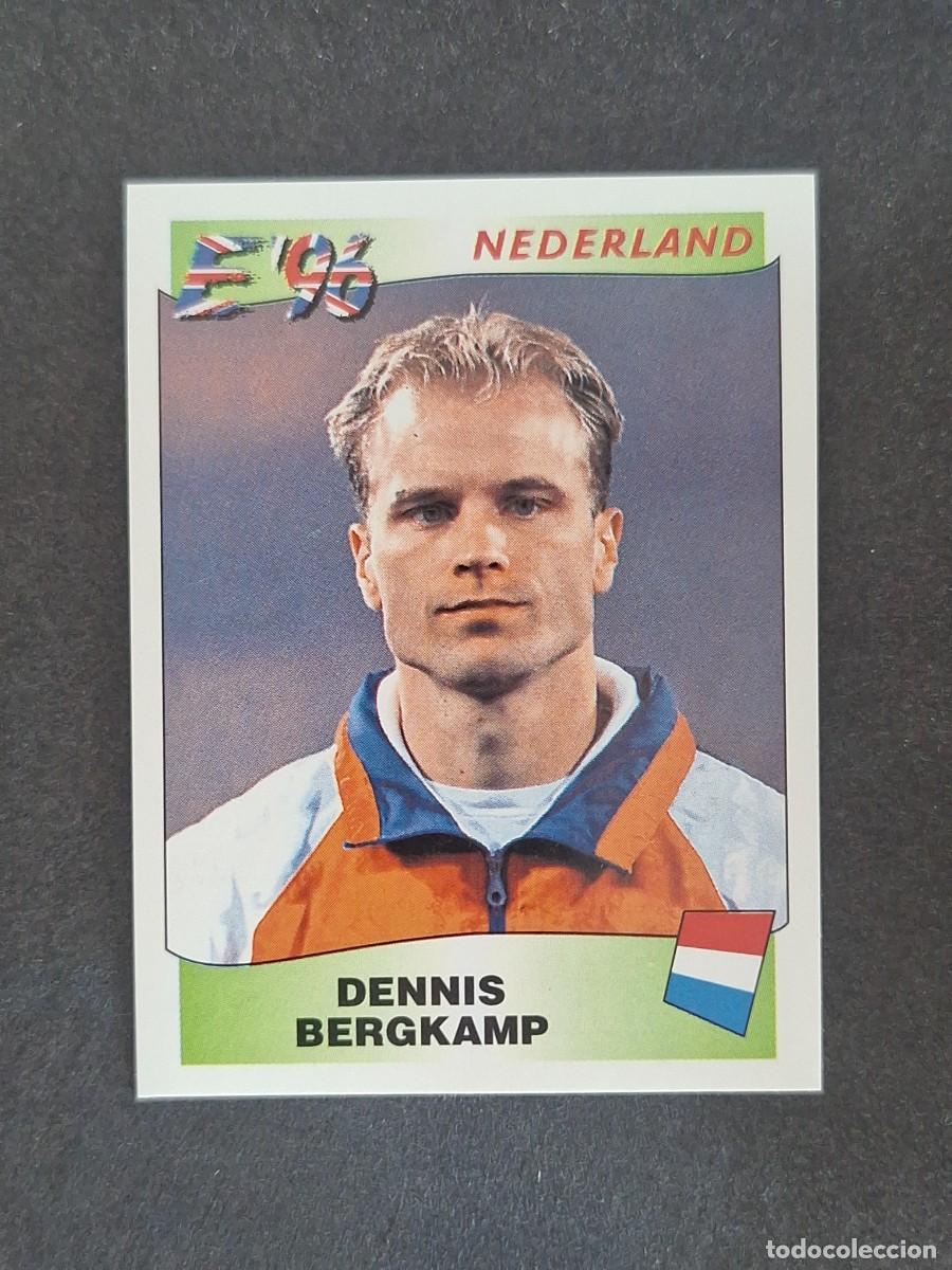 Cromos de f&uacute;tbol: L3 DENNIS BERGKAMP SELECCION HOLANDA 89 EUROCOPA 1996 EURO 96 PANINI NUNCA PEGADO SIN PEGAR