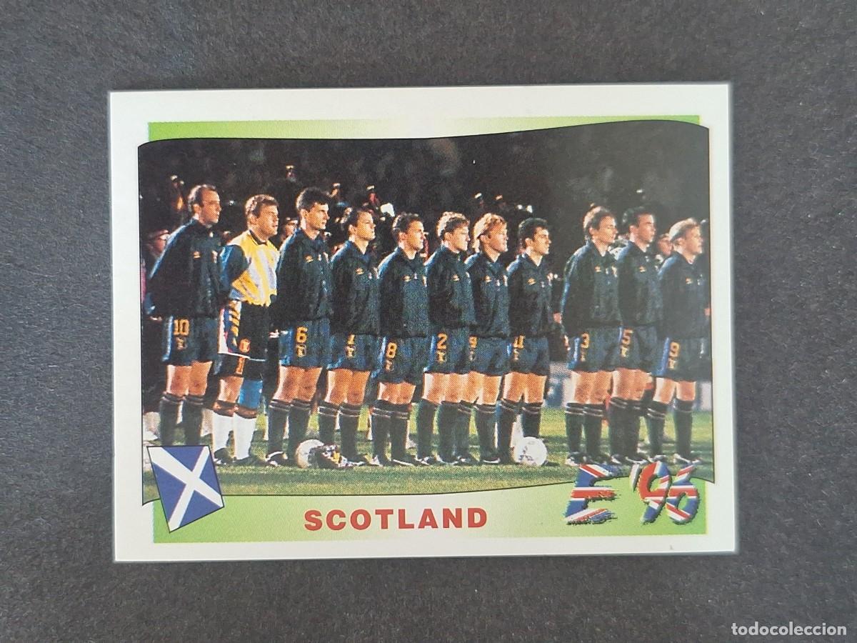 Cromos de f&uacute;tbol: L3 ALINEACION EQUIPO SELECCION ESCOCIA 96 EUROCOPA 1996 EURO 96 PANINI NUNCA PEGADO SIN PEGAR
