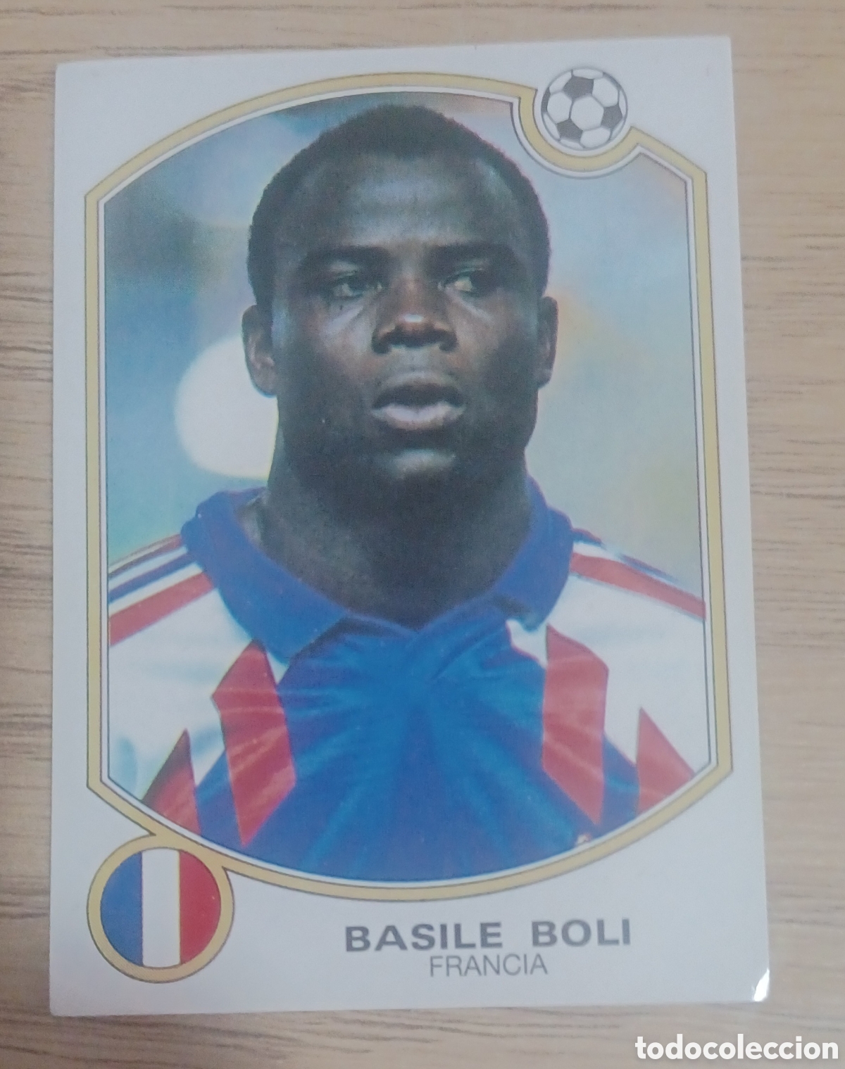 Cromos de f&uacute;tbol: CROMO N 187 BASILE BOLI FRANCIA PANINI ESTRELLAS DE LA LIGA 92 93. SIN PEGAR