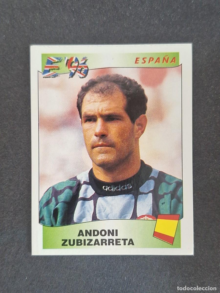 Cromos de f&uacute;tbol: L3 ANDONI ZUBIZARRETA SELECCION ESPA&Ntilde;A 117 EUROCOPA 1996 EURO 96 PANINI NUNCA PEGADO SIN PEGAR