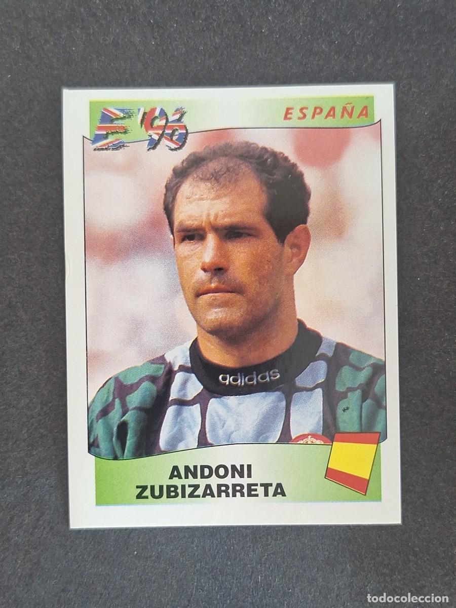 Cromos de f&uacute;tbol: L3 ANDONI ZUBIZARRETA SELECCION ESPA&Ntilde;A 117 EUROCOPA 1996 EURO 96 PANINI NUNCA PEGADO SIN PEGAR