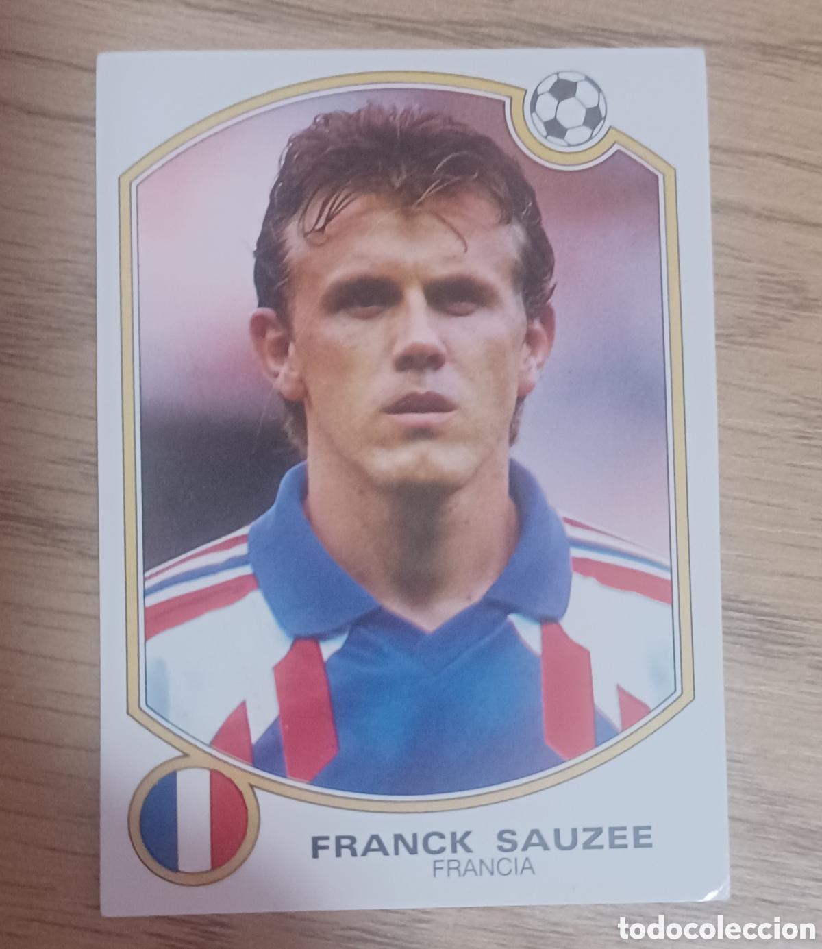 Cromos de f&uacute;tbol: CROMO N 212 FRANK SAUZIE FRANCIA PANINI ESTRELLAS DE LA LIGA 92 93. SIN PEGAR