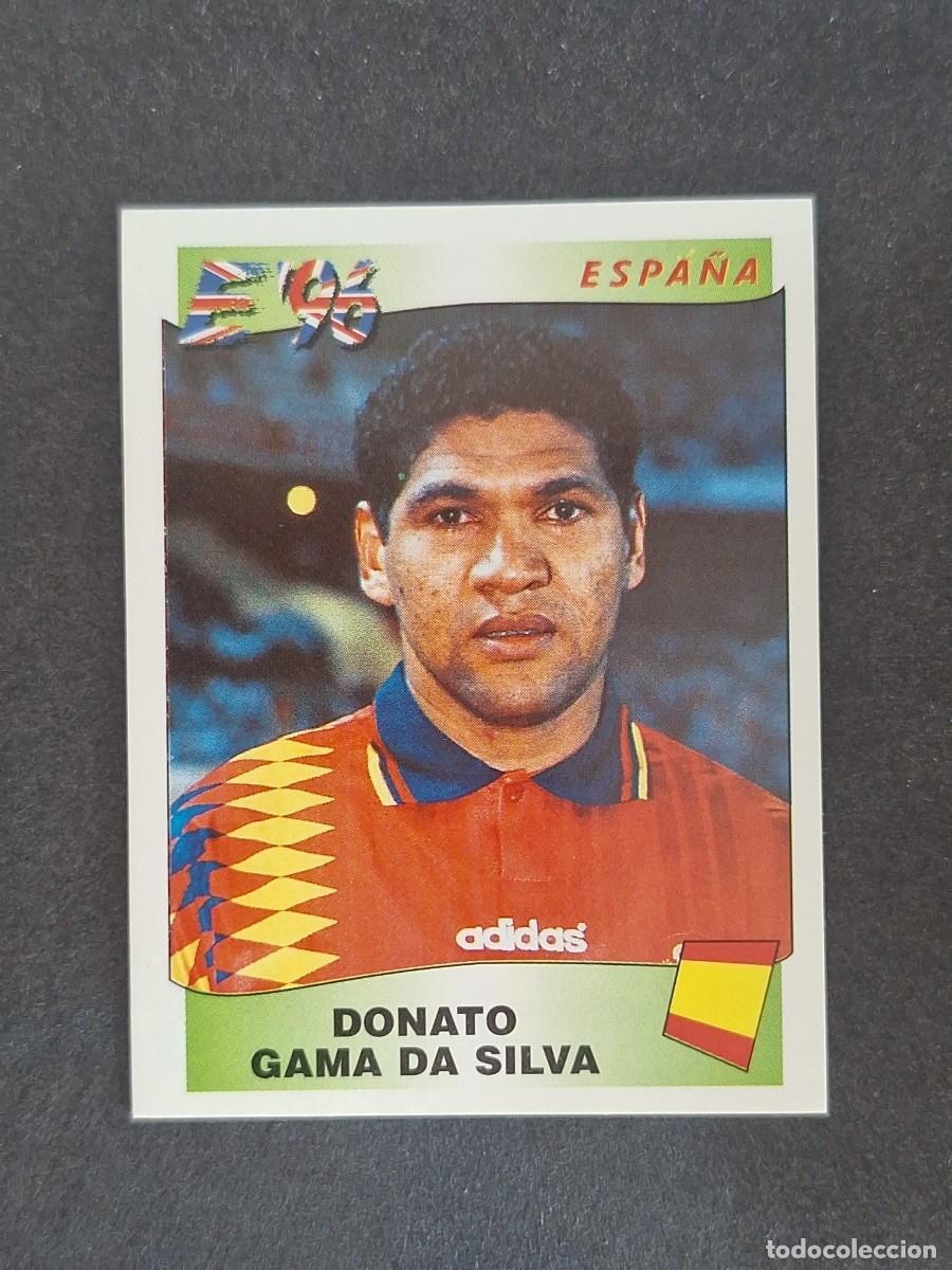 Cromos de f&uacute;tbol: L3 DONATO GAMA DA SILVA SELECCION ESPA&Ntilde;A 125 EUROCOPA 1996 EURO 96 PANINI NUNCA PEGADO SIN PEGAR