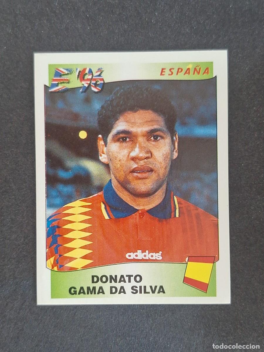 Cromos de f&uacute;tbol: L3 DONATO GAMA DA SILVA SELECCION ESPA&Ntilde;A 125 EUROCOPA 1996 EURO 96 PANINI NUNCA PEGADO SIN PEGAR