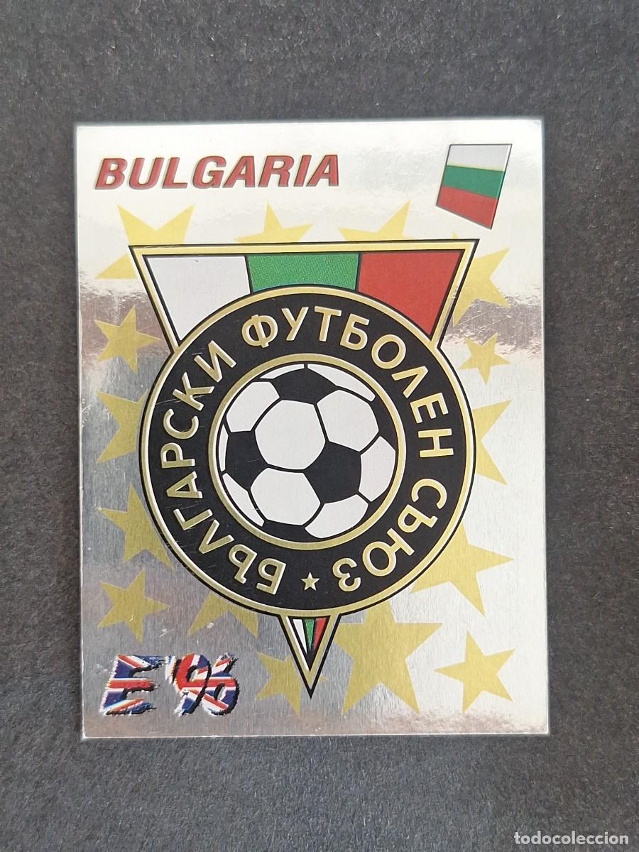 Cromos de f&uacute;tbol: L3 ESCUDO SELECCION BULGARIA 135 EUROCOPA 1996 EURO 96 PANINI NUNCA PEGADO SIN PEGAR