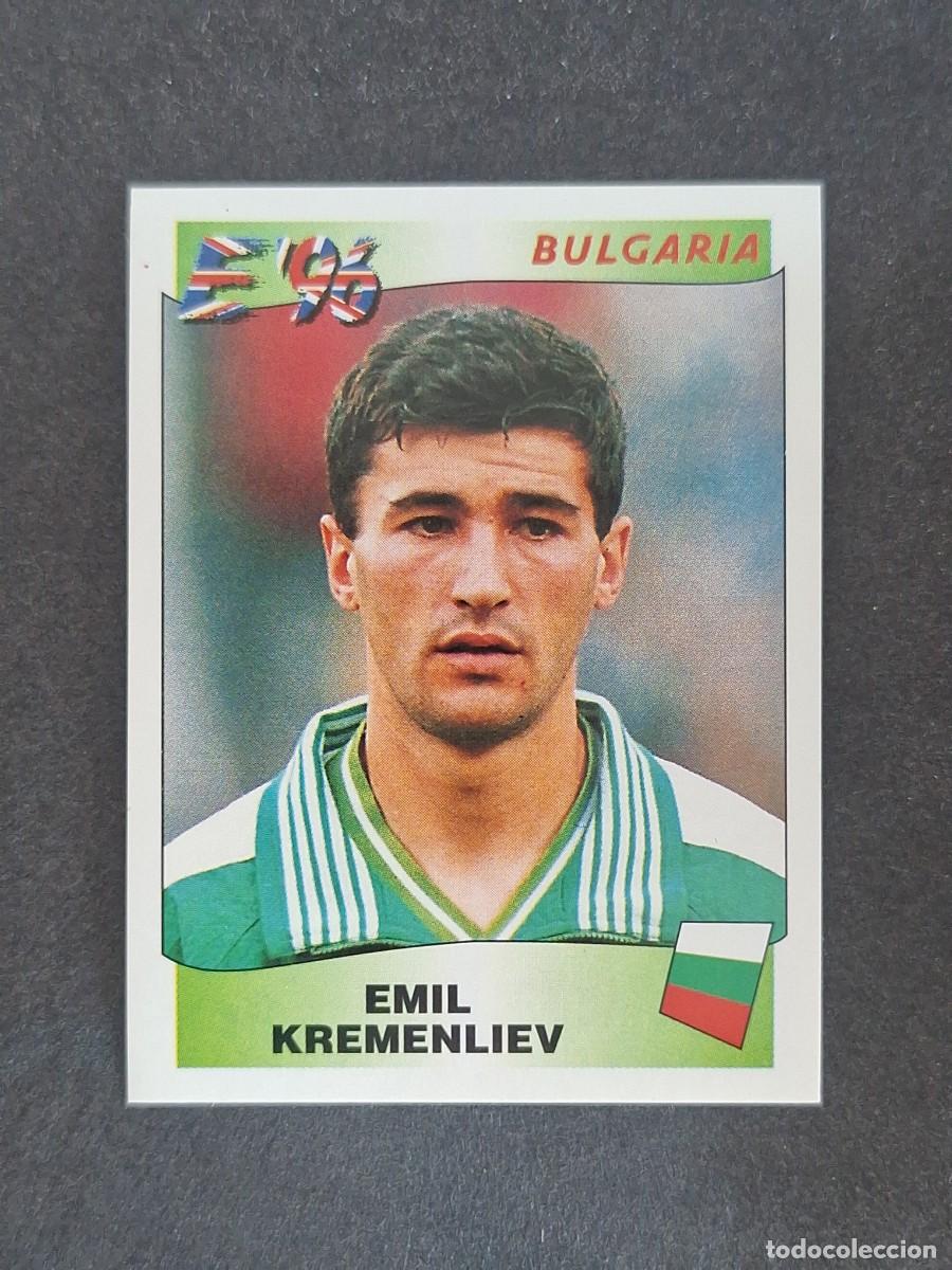 Cromos de f&uacute;tbol: L3 EMIL KREMENLIEV SELECCION BULGARIA 138 EUROCOPA 1996 EURO 96 PANINI NUNCA PEGADO SIN PEGAR