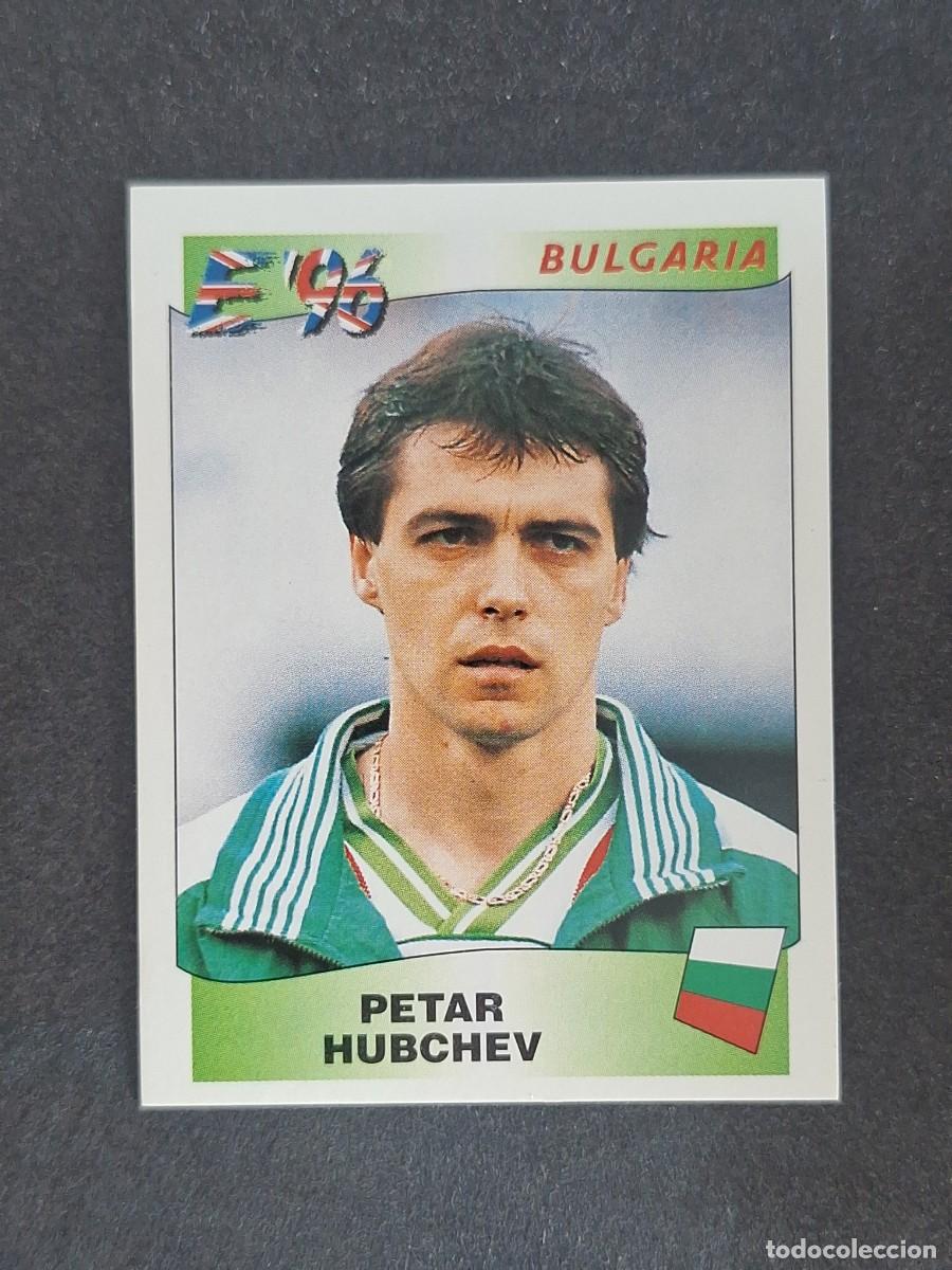 Cromos de f&uacute;tbol: L3 PETAR HUBCHEV SELECCION BULGARIA 141 EUROCOPA 1996 EURO 96 PANINI NUNCA PEGADO SIN PEGAR