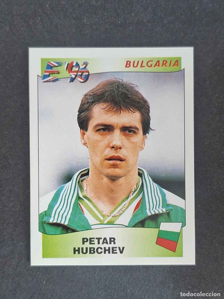 Cromos de f&uacute;tbol: L3 PETAR HUBCHEV SELECCION BULGARIA 141 EUROCOPA 1996 EURO 96 PANINI NUNCA PEGADO SIN PEGAR