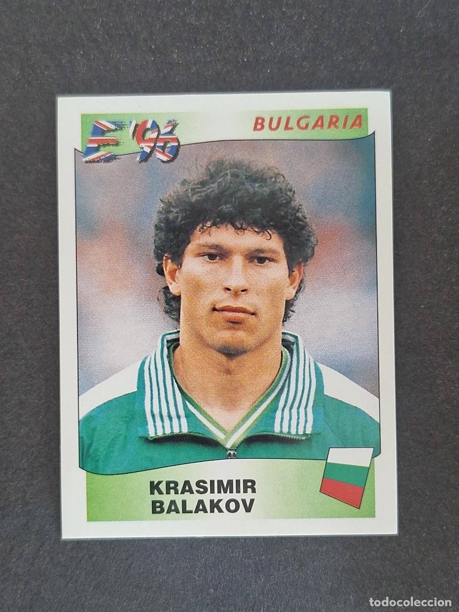 Cromos de f&uacute;tbol: L3 KRASIMIR BALAKOV SELECCION BULGARIA 147 EUROCOPA 1996 EURO 96 PANINI NUNCA PEGADO SIN PEGAR
