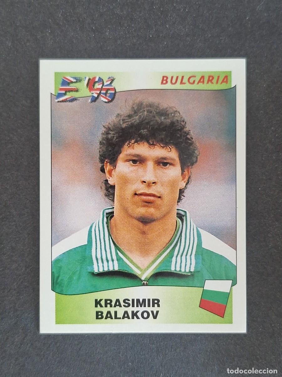 Cromos de f&uacute;tbol: L3 KRASIMIR BALAKOV SELECCION BULGARIA 147 EUROCOPA 1996 EURO 96 PANINI NUNCA PEGADO SIN PEGAR