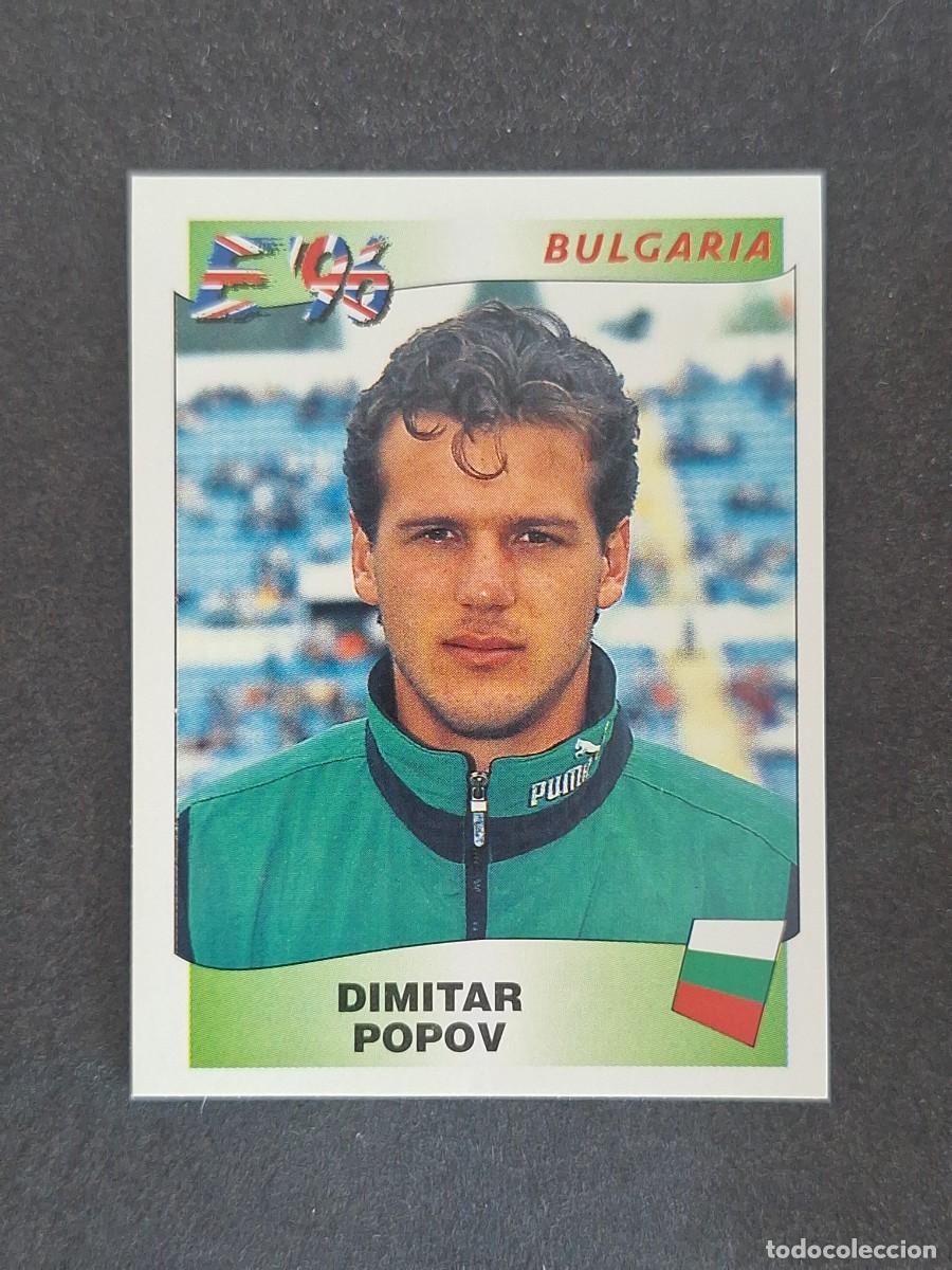 Cromos de f&uacute;tbol: L3 DIMITAR POPOV SELECCION BULGARIA 154 EUROCOPA 1996 EURO 96 PANINI NUNCA PEGADO SIN PEGAR