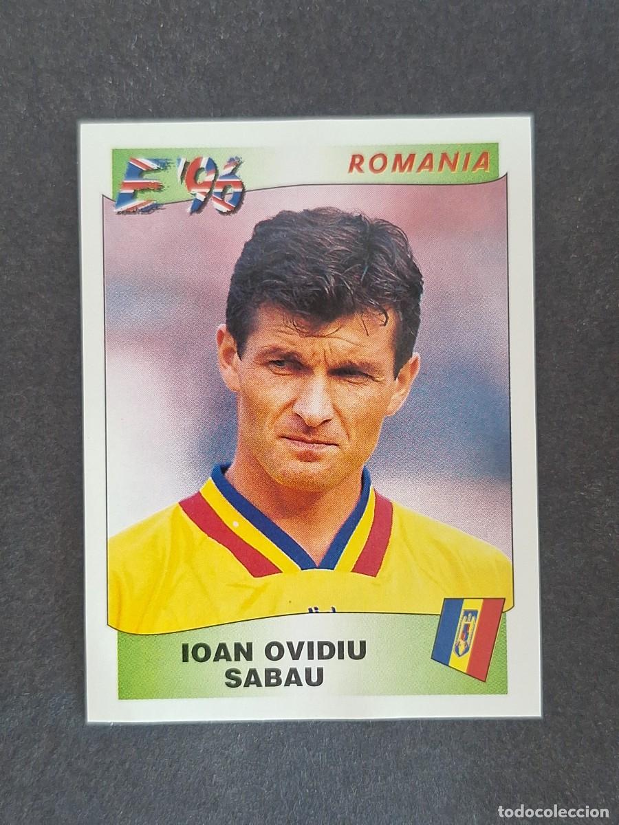 Cromos de f&uacute;tbol: L3 IOAN OVIDIU SABAU SELECCION RUMANIA 170 EUROCOPA 1996 EURO 96 PANINI NUNCA PEGADO SIN PEGAR
