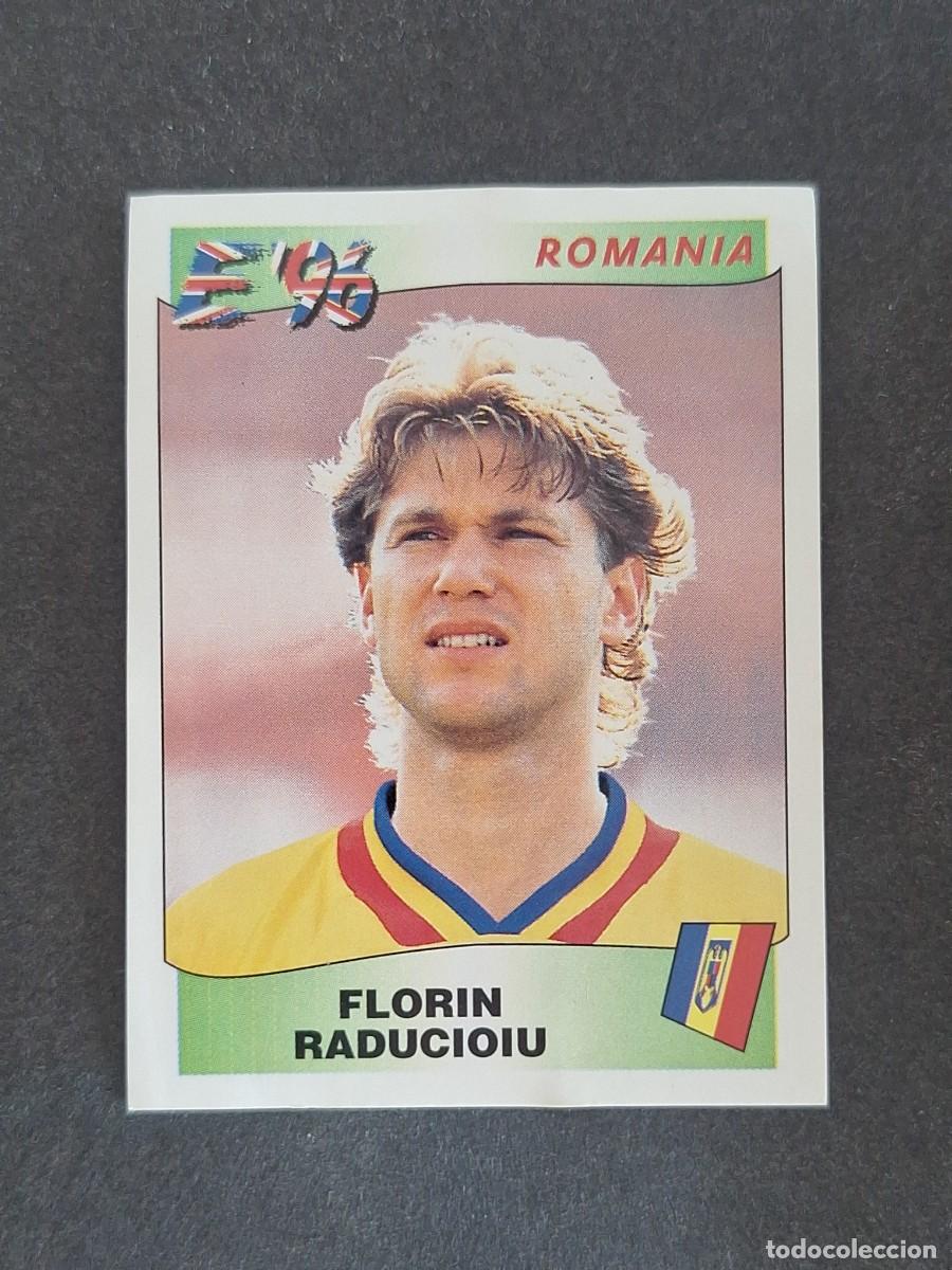 Cromos de f&uacute;tbol: L3 FLORIN RADUCIOIU SELECCION RUMANIA 172 EUROCOPA 1996 EURO 96 PANINI NUNCA PEGADO SIN PEGAR