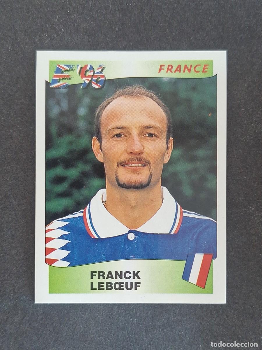 Cromos de f&uacute;tbol: L3 FRANK LEBOEUF SELECCION FRANCIA 179 EUROCOPA 1996 EURO 96 PANINI NUNCA PEGADO SIN PEGAR