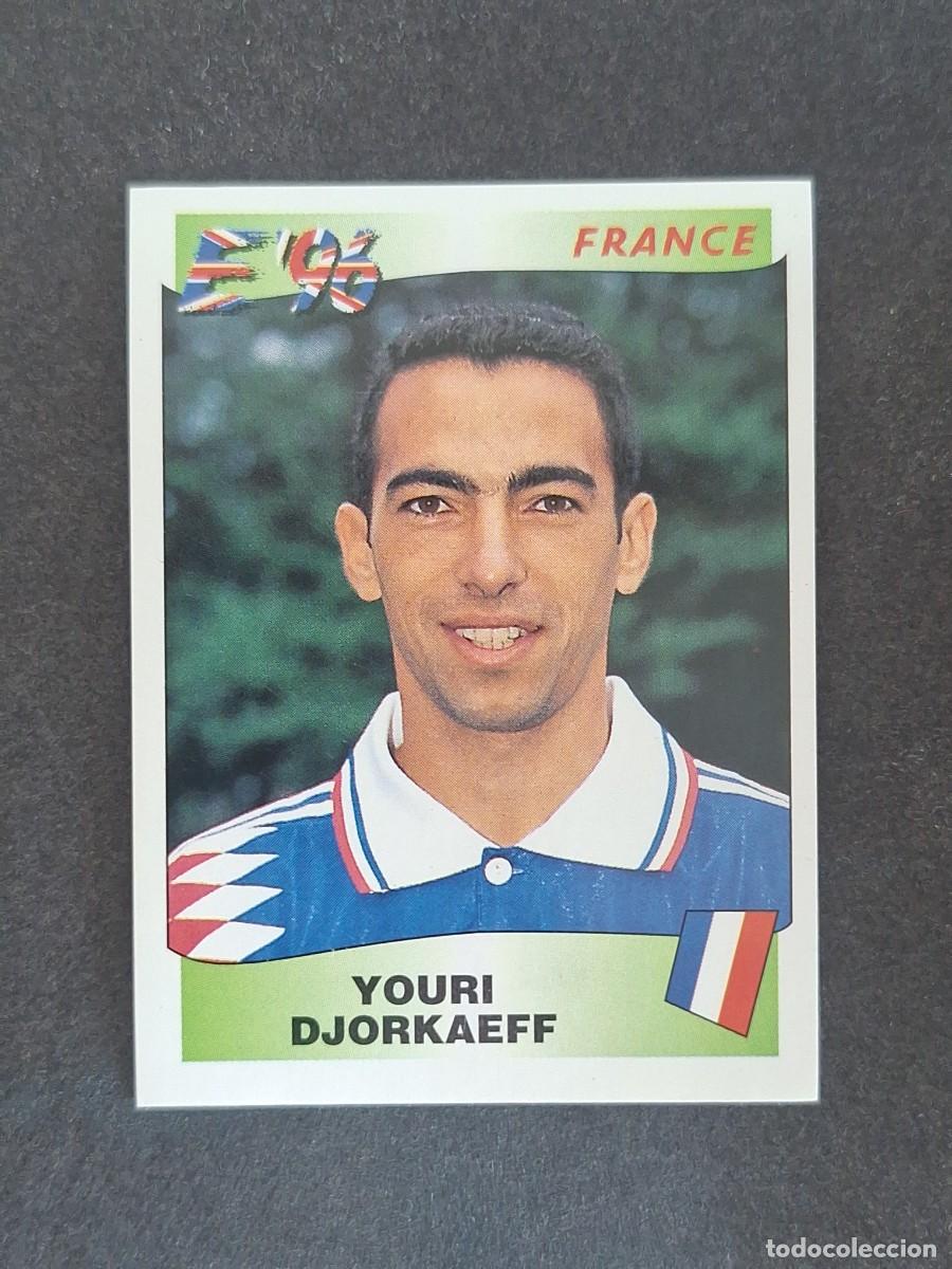 Cromos de f&uacute;tbol: L3 YOURI DJORKAEFF SELECCION FRANCIA 189 EUROCOPA 1996 EURO 96 PANINI NUNCA PEGADO SIN PEGAR