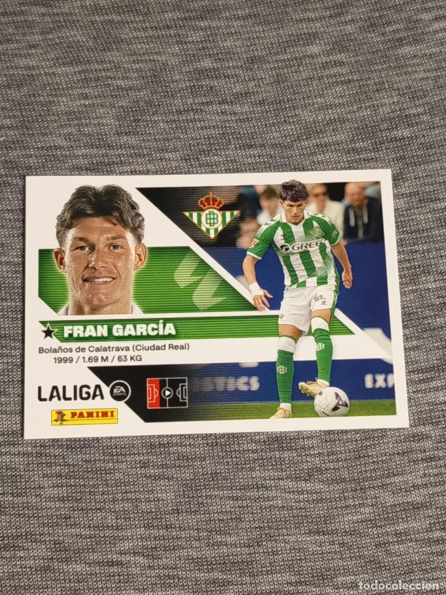 Cromos de f&uacute;tbol: Liga este 26 27 Panini FRAN GARCIA FICHAJE N&deg;6 BETIS nuevo