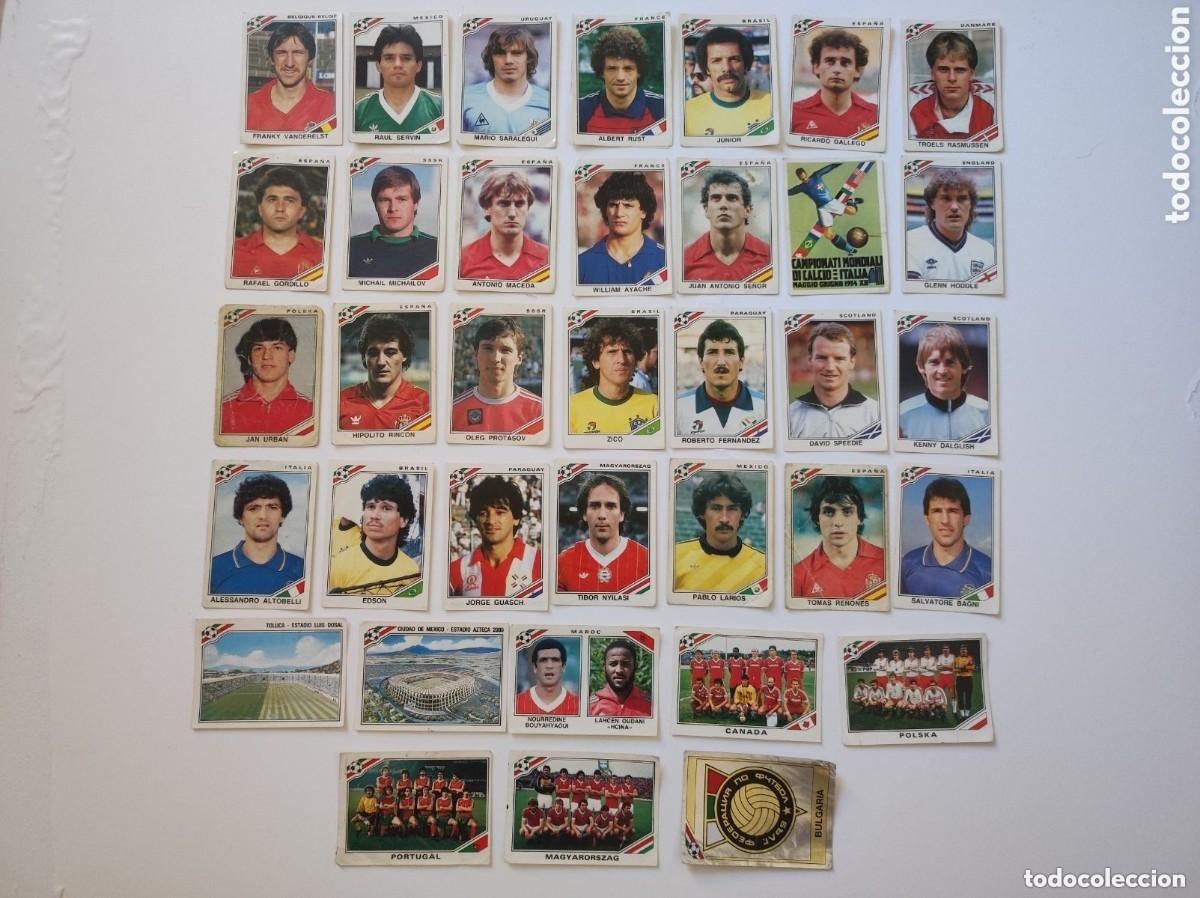 Football Stickers: Lote de 36 cromos sin pegar del mundial Mexico 86 panini