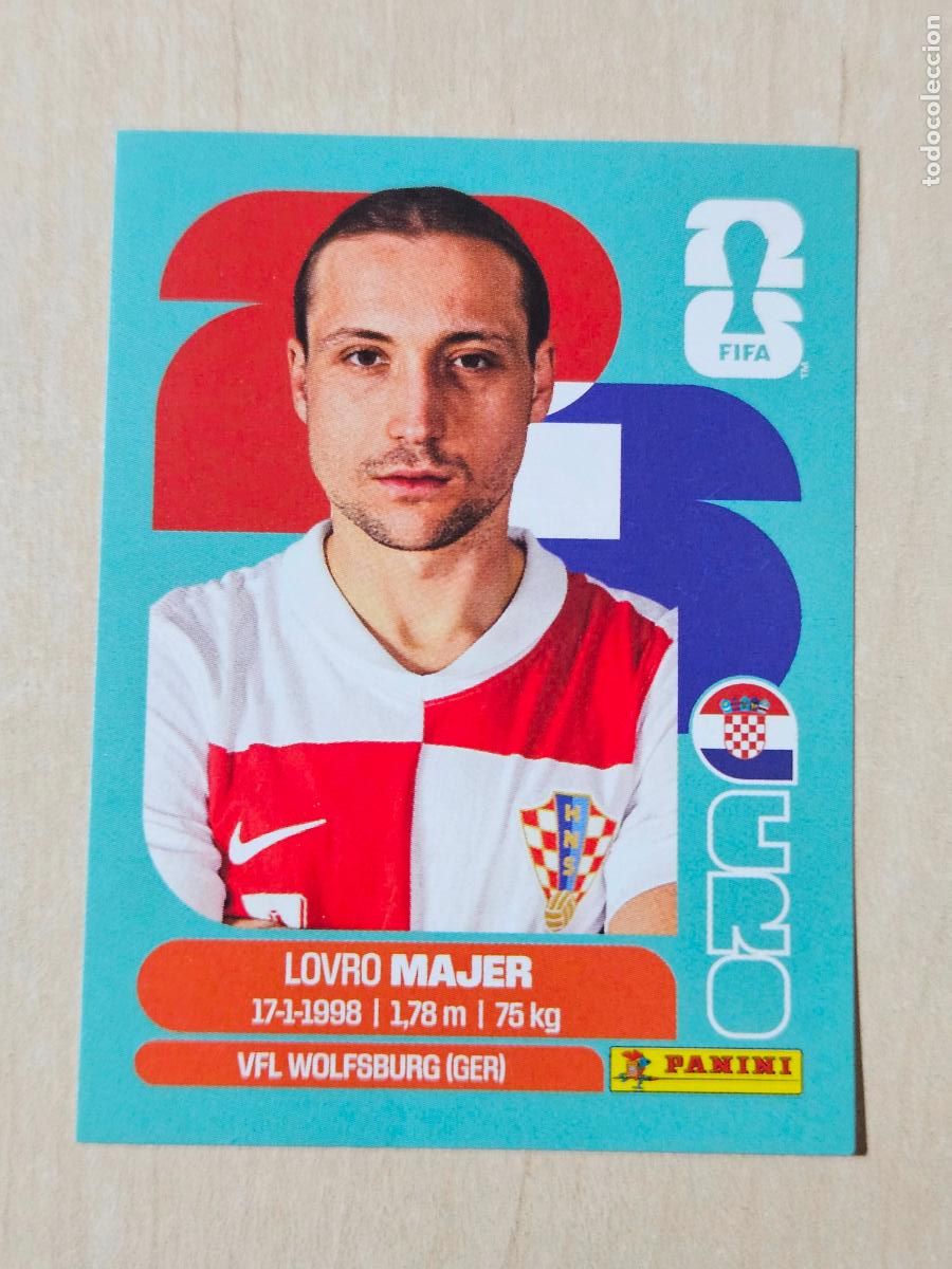 Cromos de f&uacute;tbol: CROMO CRO12 CRO 12 MAJER CROACIA - MUNDIAL FIFA WORLD CUP 2026 STICKER PANINI SIN PEGAR