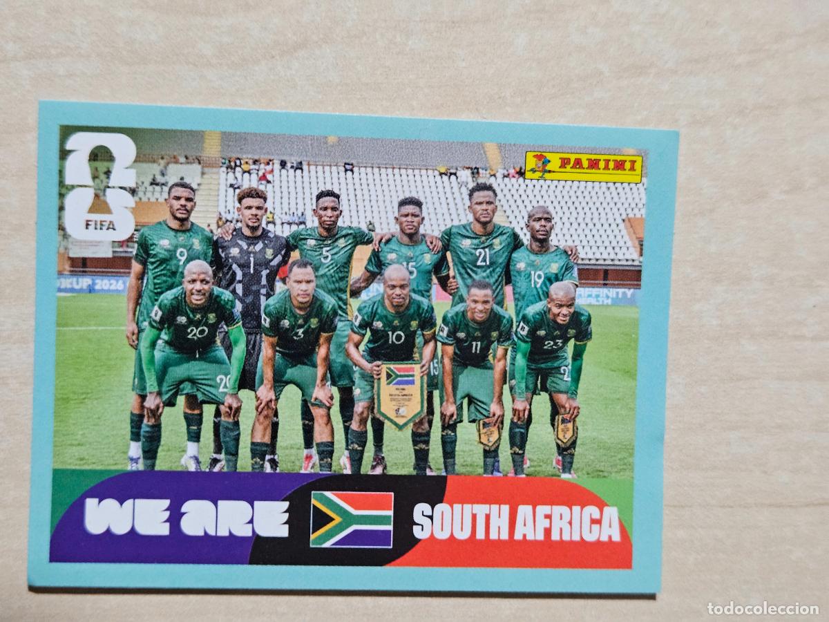 Cromos de f&uacute;tbol: CROMO RSA13 RSA 13 ALINEACION SUDAFRICA - MUNDIAL FIFA WORLD CUP 2026 STICKER PANINI SIN PEGAR