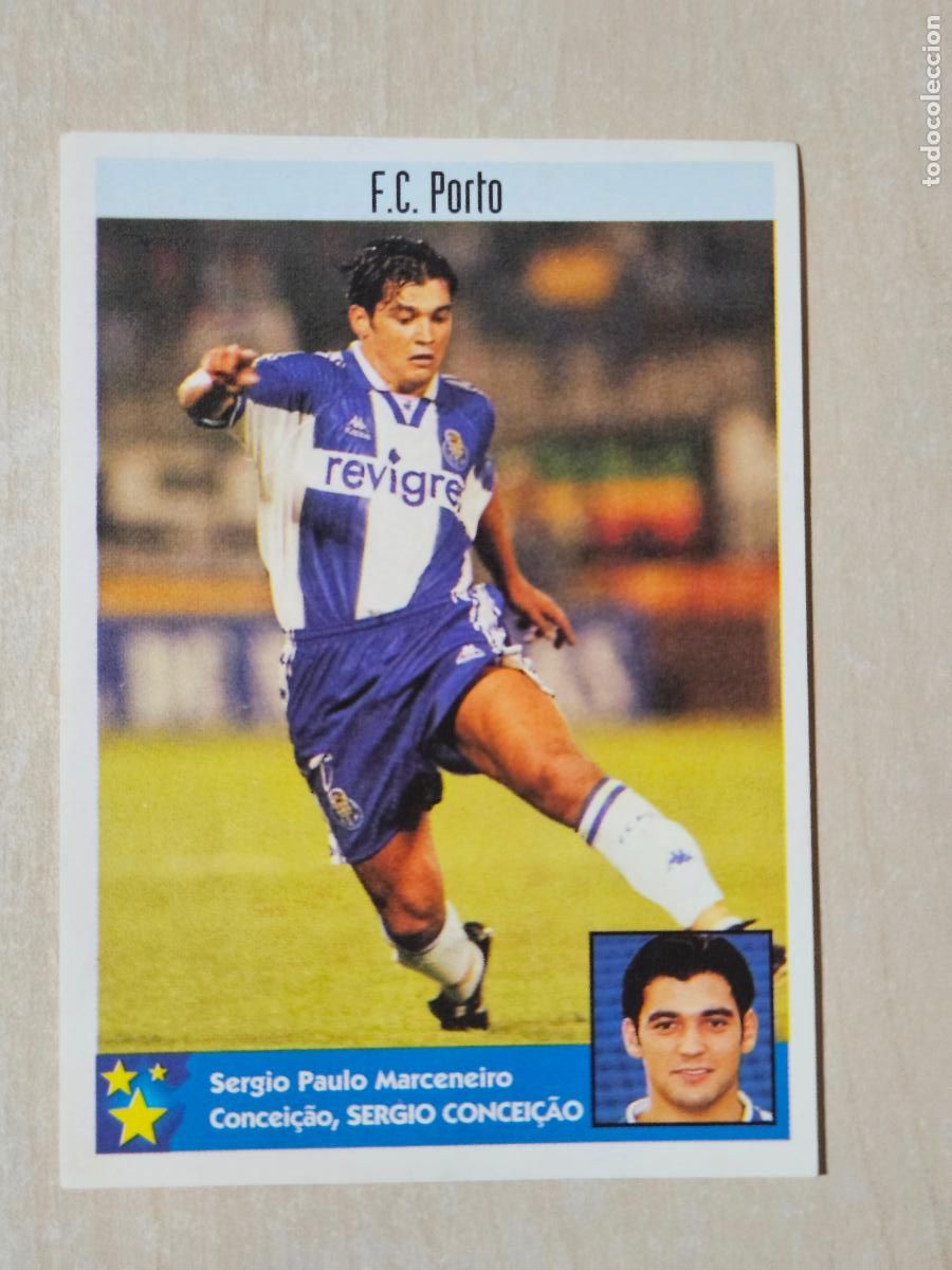 Cromos de f&uacute;tbol: CROMO N&ordm; 185 SERGIO CONCEICAO - LOS MEJORES EQUIPOS DE EUROPA 1997 98 - PORTO