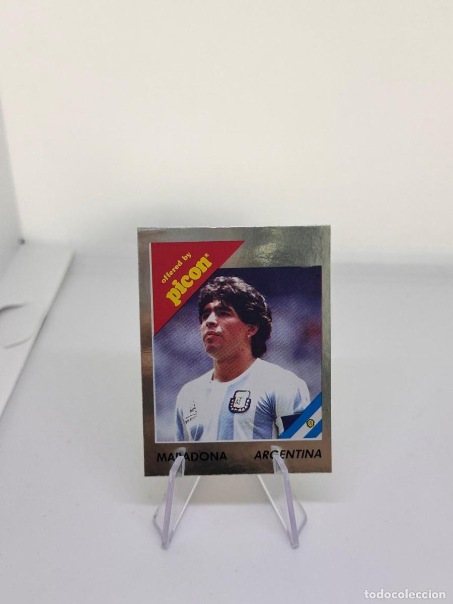 Cromos de f&uacute;tbol: Maradona Argentina Regal Picon Italia 90