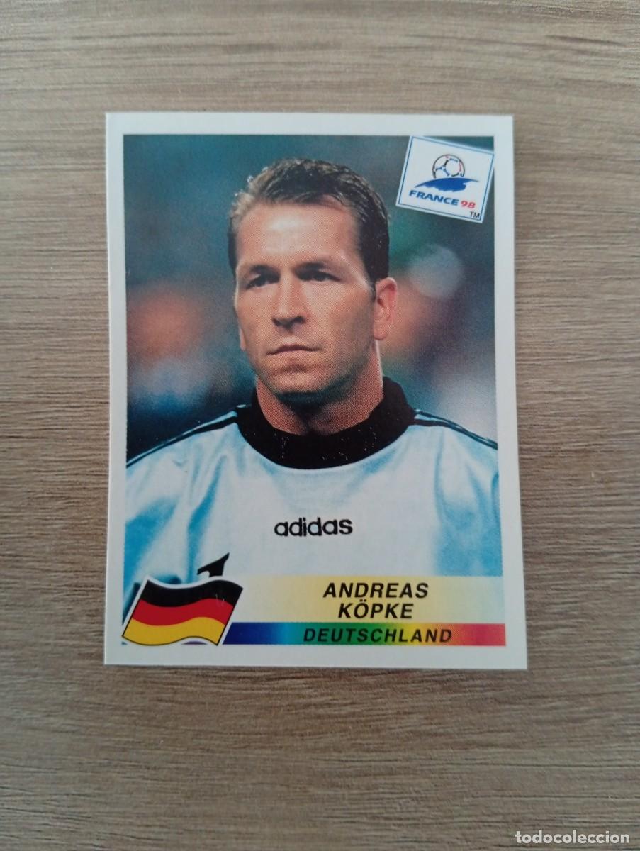Cromos de f&uacute;tbol: ANDREAS KOPKE 373 ALEMANIA PANINI FRANCIA 1998 98 SIN PEGAR NUNCA PEGADO