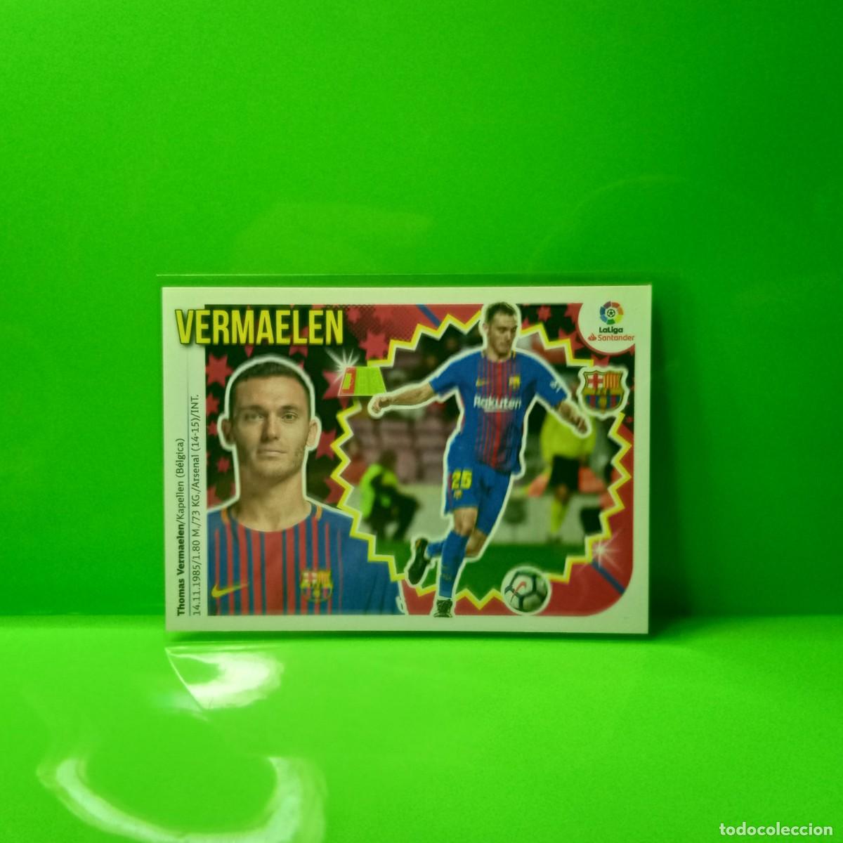Cromos de f&uacute;tbol: EDICIONES ESTE 2018 2019 18 19 F.C BARCELONA VERMAELEN 4B 4 B