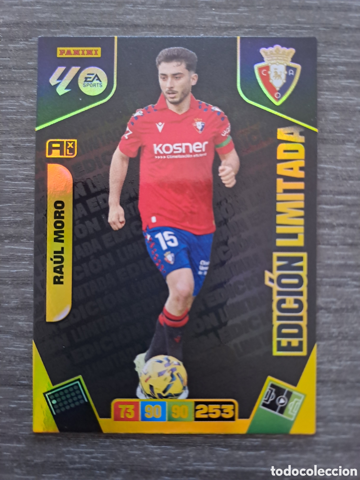 Cromos de f&uacute;tbol: RA&Uacute;L MORO &ndash; EDICI&Oacute;N LIMITADA TOTAL KINGS 25-26 Cromo Edici&oacute;n Limitada de Ra&uacute;l Moro, perteneciente a