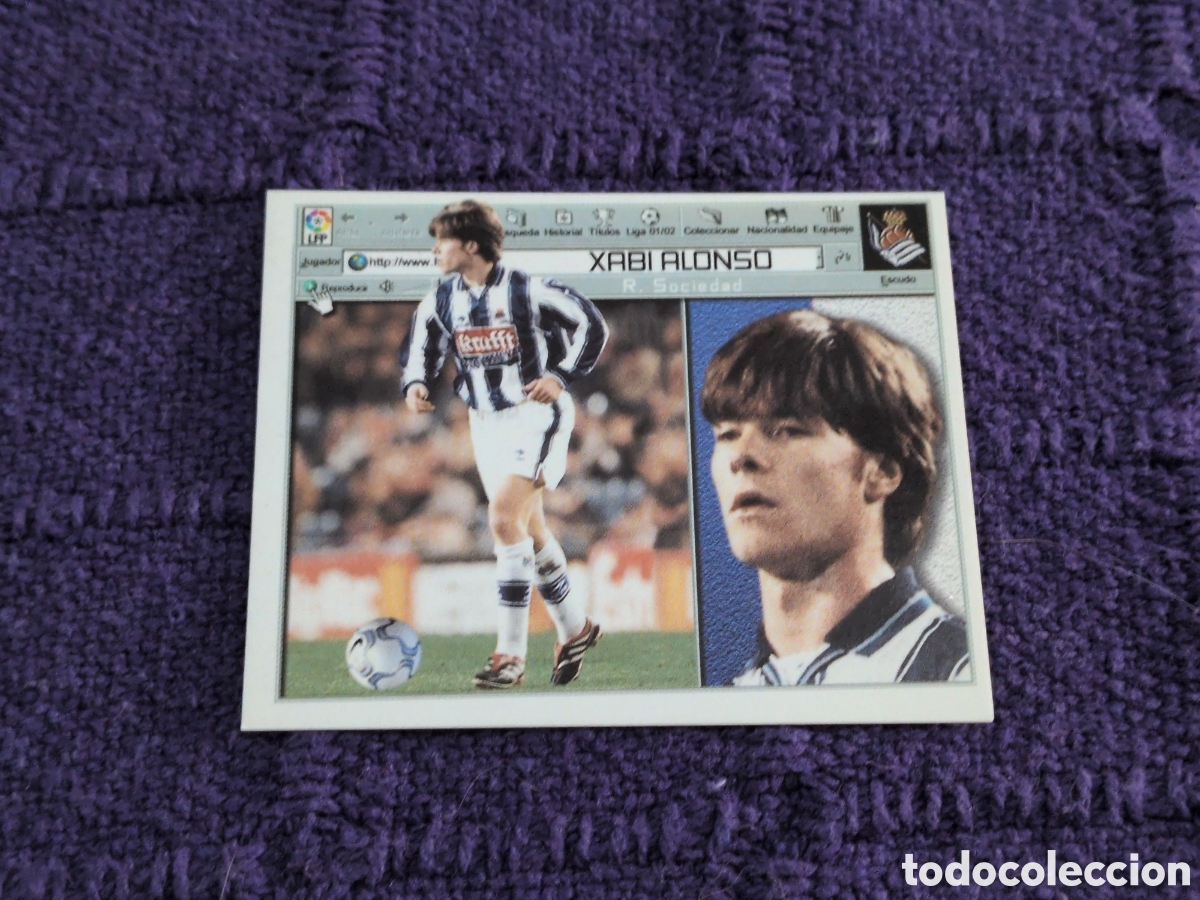 Football Stickers: XABI ALONSO ROOKIE REAL SOCIEDAD LIGA ESTE 2001 2002 01 02 NUNCA PEGADO SIN PEGAR