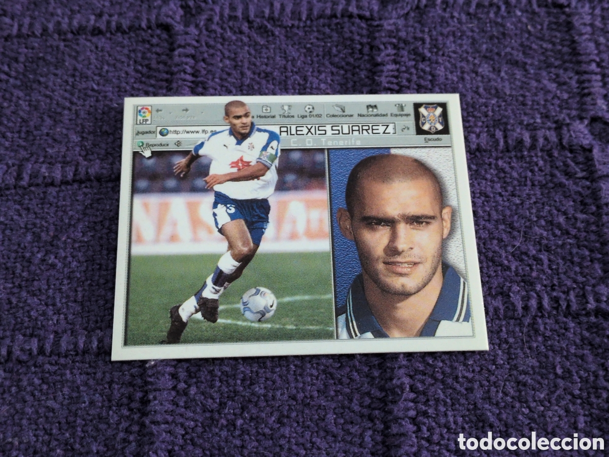 Figurine di Calcio: ALEXIS SUAREZ TENERIFE ESTE 2001 2002 CROMO FUTBOL 01 02 LIGA - SIN PEGAR - NUNCA PEGADO