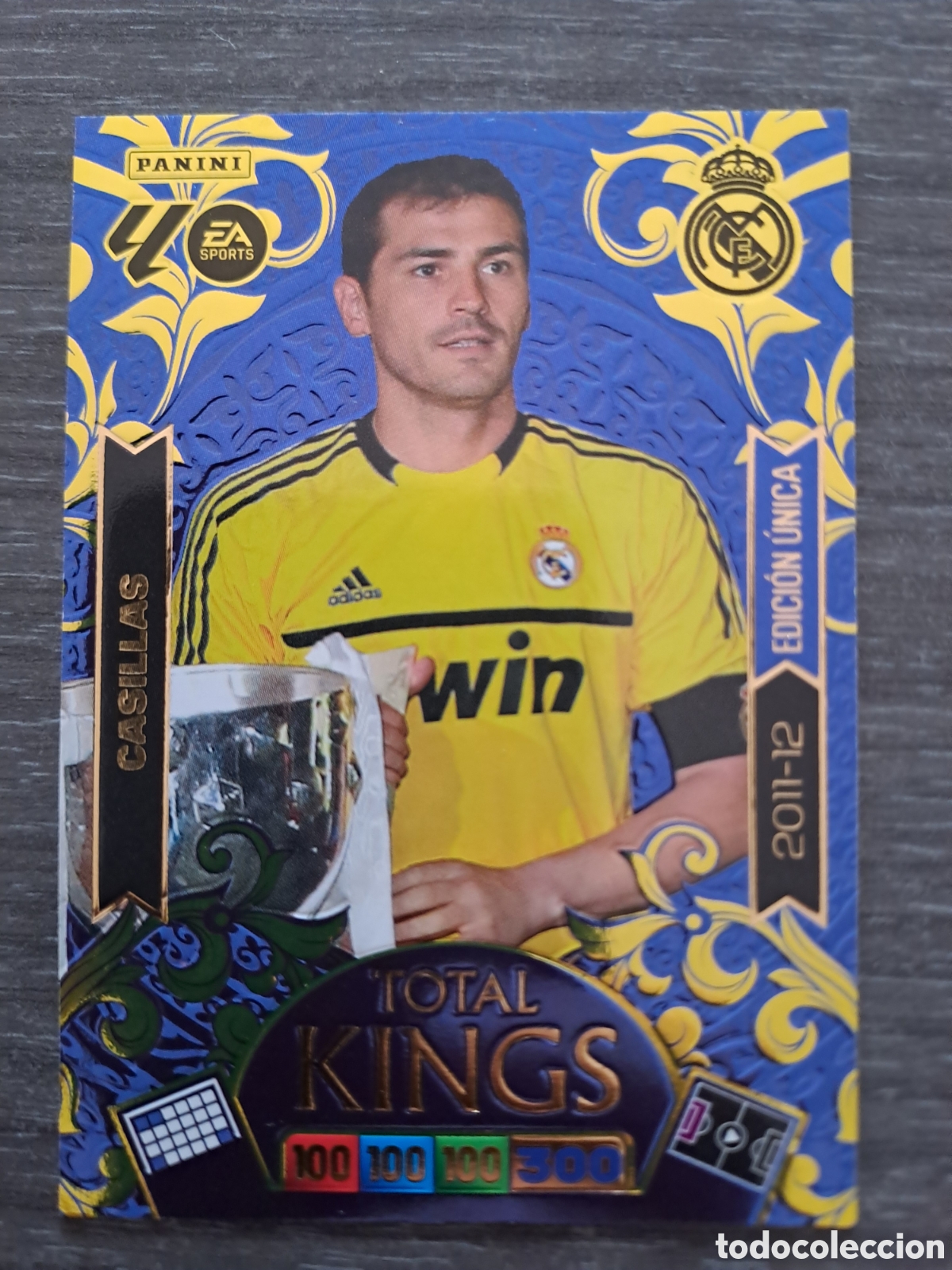 Cromos de f&uacute;tbol: CASILLAS &ndash; LIGA 2011-12 &ndash; TOTAL KINGS 25-26 Carta Total Kings de Iker Casillas, correspondiente a l