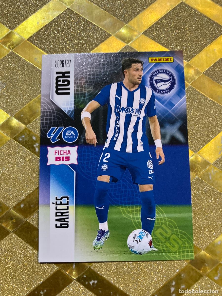 Football Stickers: CROMO DE FUTBOL NUMERO 25 BIS GARCES ALAVES LIGA 2026 2027 MEGACRACKS MGK PANINI !