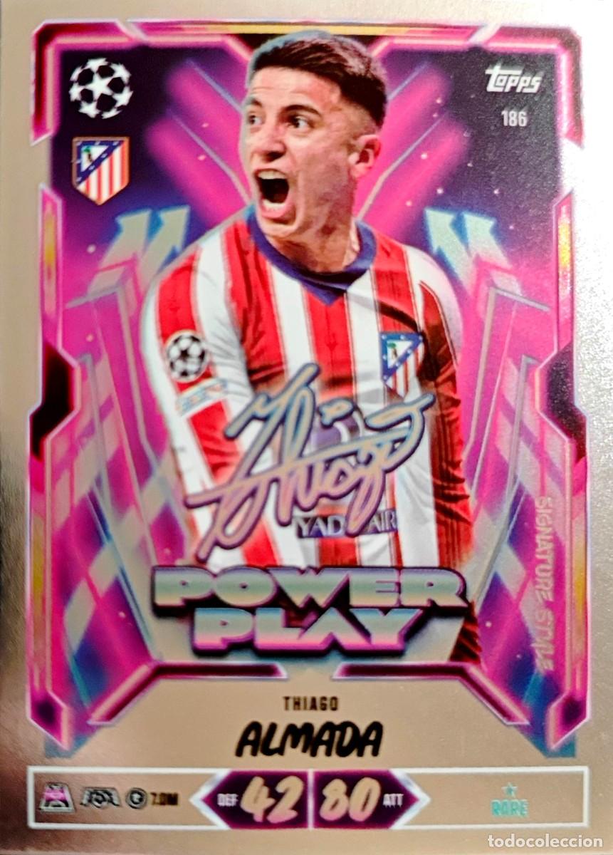 Cromos de f&uacute;tbol: 186 Thiago Almada - Atletico de Madrid - POWER PLAY - TOPPS Match Attax 2026 2027 26 27