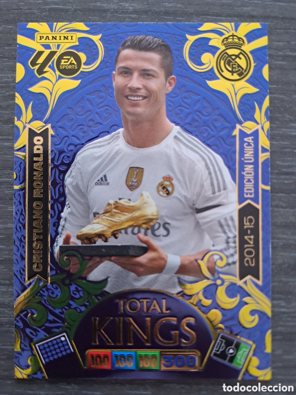 Cromos de f&uacute;tbol: CRISTIANO RONALDO &ndash; BOTA DE ORO 2014-15 &ndash; TOTAL KINGS 25-26 Carta Total Kings de Cristiano Ronaldo,