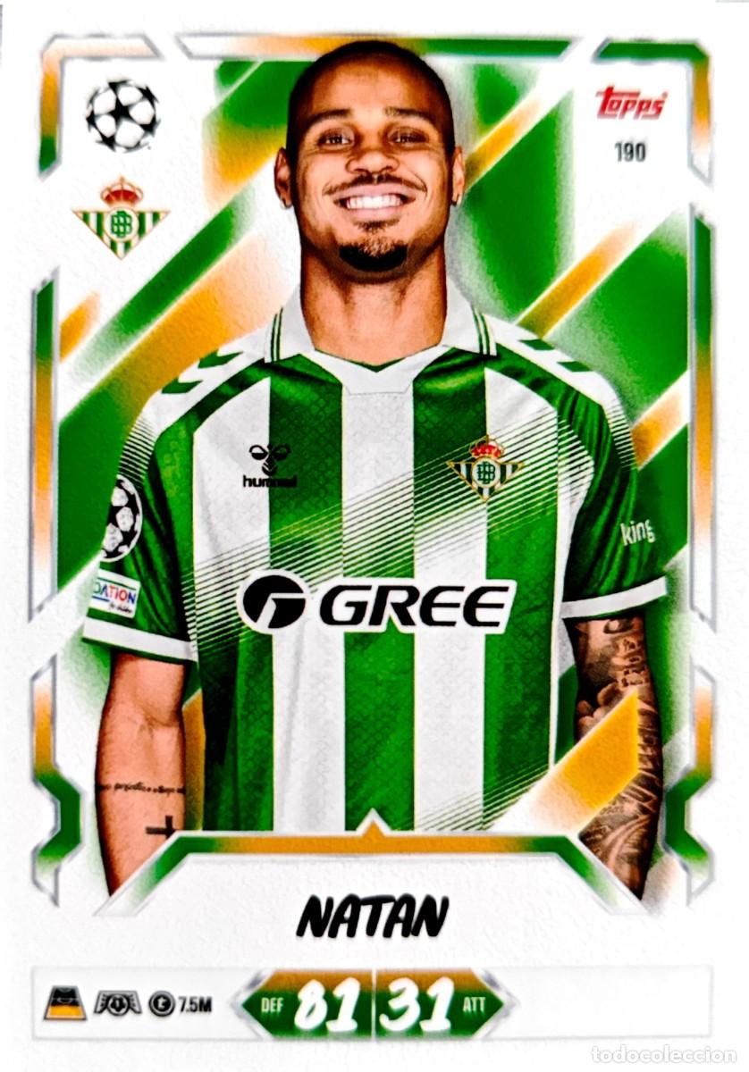 Football Stickers: 190 Natan - Real Betis - TOPPS Match Attax 2026 2027 26 27