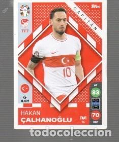 Cartes &agrave; collectionner de Football: CROMO DE FUTBOL DE TOPPS MATCH ATTAX DE EURO 2024 EN GERMANY N&ordm; 16 HAKAN CALHANOGLU
