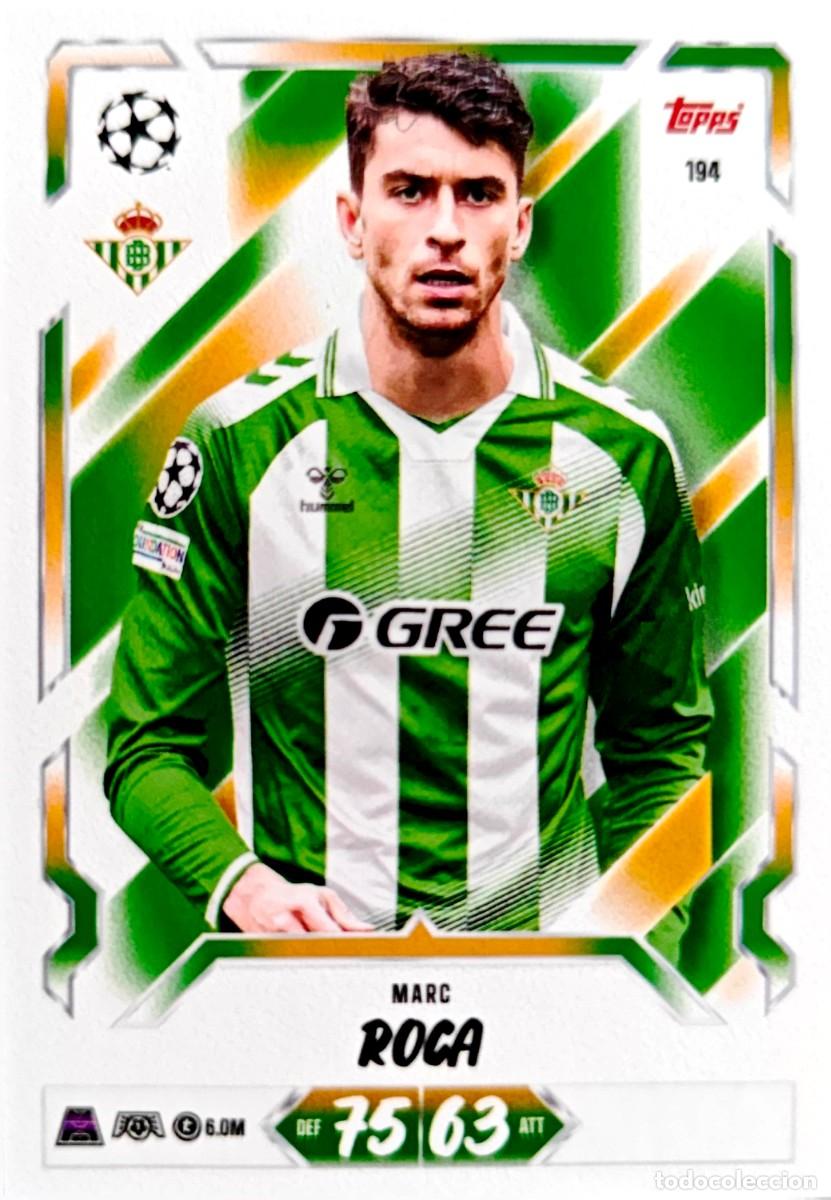 Figurine di Calcio: 194 Marc Roca - Real Betis - TOPPS Match Attax 2026 2027 26 27