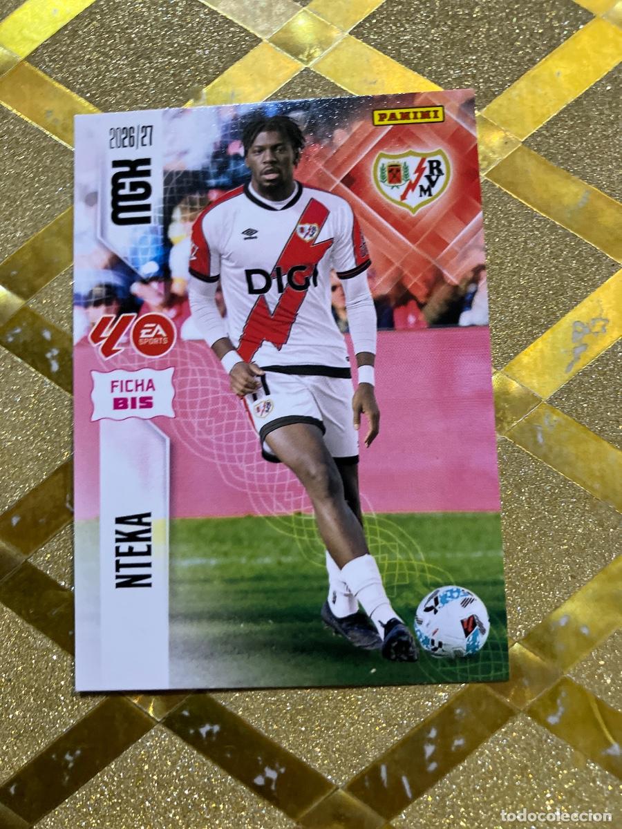 Figurine di Calcio: CROMO DE FUTBOL NUMERO 297 BIS NTEKA RAYO VALLECANO LIGA 2026 2027 MEGACRACKS MGK PANINI !