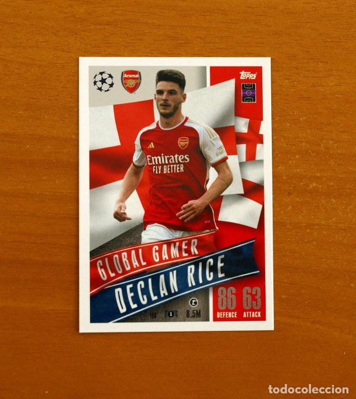 Cartes &agrave; collectionner de Football: Arsenal -N&ordm; 199 Declan Rice -Global Gamer-Topps Match Attax Trading Card Game-2023-2024-23-24